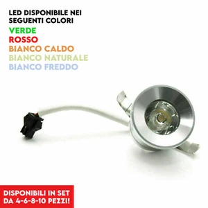 Faretto LED da Incasso 1W Segnapassi Lampada Faro Esterno Interno Giardino - Foto 1 di 7
