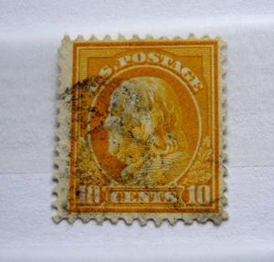 1917, US, 10 Cent used Benjamin Franklin - Bild 1 von 2
