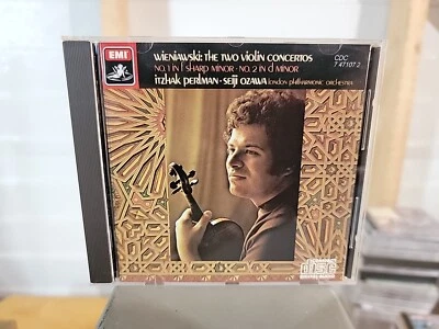 Wieniawski Violin Concertos 1 & 2 Itzhak PERLMAN 1985 EMI CD CDC 7471072 (B116) - Image 1 of 3
