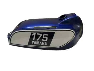 Yamaha DT 175 DT175 Enduro Blue Painted Steel Petrol Tank 1975 to 1977 |Fit For - Image 1 of 4