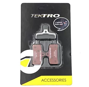 Tektro 5mm thick Brake Resin Pads w/spring, suitable 4 Piston Caliper, MTB Q13RS - Picture 1 of 6