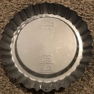 Tiara acanalada de postre EKCO Baker’s Secret vintage Duncan Hines lata W5 Foto 1 de 2