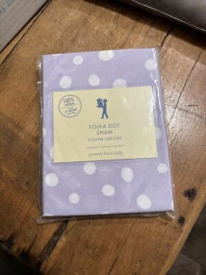 Falsa estándar de lunares blancos púrpura granero farsa niños nueva Foto 1 de 2