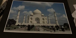 Large Mounted Photograph Of The Taj Mahal - Picture 1 of 2