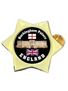 Buckingham Palace England Gold Star Lapel Pin Badge - Picture 1 of 4
