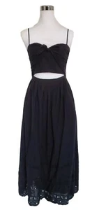 Loveshackfancy Women's Midi Dress Black Lace New Size 2 XS NEW - Picture 1 of 10