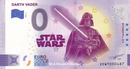 0 euro banknot STAR WARS #01 DARTH VADER Gwiezdne Wojna XEWT-2023-4