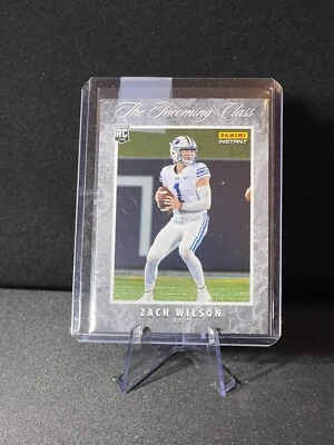 2021 Panini Instant NFL Zach Wilson #IC-ZW Incoming Class Rookie RC Jets /3109 - Image 1 of 2