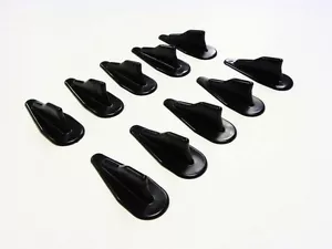 10PC UNIVERSAL BIKE MOTORCYCLE VORTEX GENERATORS SHARK FINS WING KIT SET TEN - Picture 1 of 1