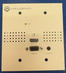Interruptor de placa de pared Atlona AT-HDVS-150-TX-WP HDMI/VGA a HDBaseT - Imagen 1 de 3