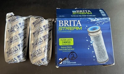 2 Brita Stream Pitcher Replacement Filters #0B05 - Image 1 of 4