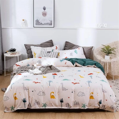 Copripiumino Una Piazza E Mezza 200X200Cm - Bedding Set Reversibile Da Microfibr - Immagine 1 di 4