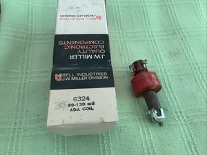 Miller 6324 Adjustable Tapped TV Horizontal Oscillator Coil 60 - 130mH - Picture 1 of 5