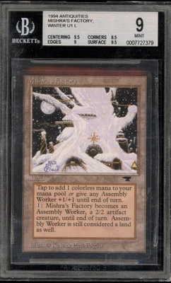 Magic the Gathering MTG Mishra's Factory Winter Antiquities BGS 9 Mint - Image 1 of 2