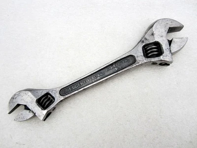 Llave ajustable doble vintage Crescent 4" y 6" 4-6 hecha en EE. UU. Foto 1 de 4