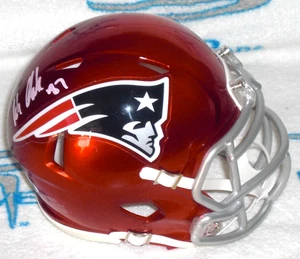 MINICASCO RAVE FIRMADO POR ROB GRONKOWSKI PATRIOTAS DE NUEVA INGLATERRA - J.S.A. CERT. - Imagen 1 de 5