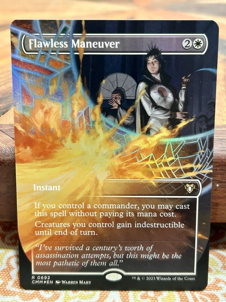 Flawless Maneuver BORDERLESS FOIL Commander Masters LP MTG CMM - Image 1 of 1