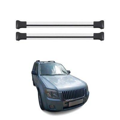 Roof Rack Cross Bars Luggage Carrier for Mercury Mariner 2008-2011 Alu Silver 2x - Image 1 of 4
