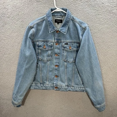Brixton Jacket Adult Medium Blue Denim Western Trucker Workwear Grunge 90s Y2K - Image 1 of 4