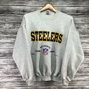 Vintage Pittsburgh Steelers Sweatshirt Herren XL grau Russell Athletic NFL Football - Bild 1 von 12