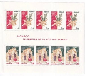 LI08 Monaco 1981 EUROPA Stamps - Folklore  mint souvenir sheet - Picture 1 of 1