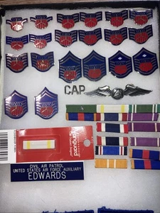 Dealer Lot Civil Air Patrol Cadet Rank Pins Ribbons usaf c.a.p. wings reseller - Picture 1 of 3