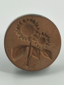 Sunflower Rycraft 2" Cookie Stamp Press Terra Cotta - Picture 1 of 3
