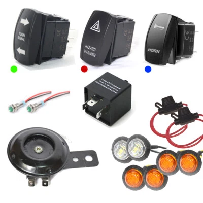 UTV Rocker switch x3 turn signal street legal kit for Can Am Commander Defender - Image 1 of 4