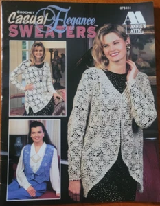 Annie's Attic "Casual Elegance Sweaters" Booklet Crochet - Picture 1 of 3