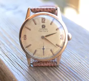 OMEGA CENTURY MANUAL WIND SWISS 17 J RARE VINTAGE MENS WRIST WATCH REF121.001-63 - Picture 1 of 24