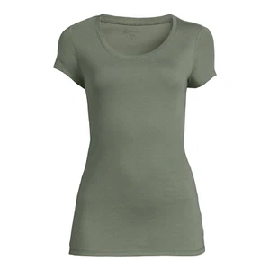 Junior's Green No Boundaries Cap Sleeve T-Shirt size XS (1) - Picture 1 of 4