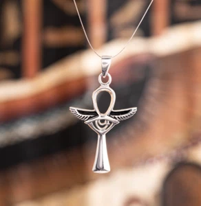 Ankh mit Auge des Horus Anhänger 925 Silber H:35 mm in Schmuckbox - Bild 1 von 1