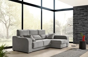 Sofa Chaiselongue Zafiro 3 Plazas Tela Antimanchas Derecha e Izquierda - Imagen 1 de 20