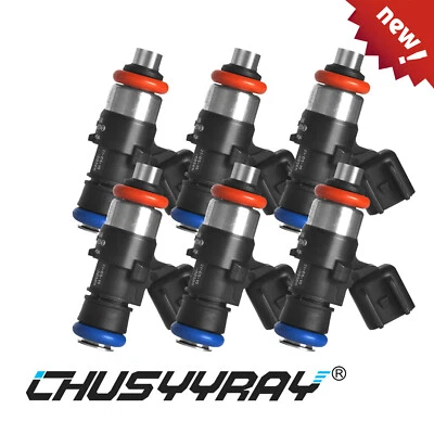 Nuevos inyectores de combustible 6 piezas 0280158191 para Lincoln MKZ sedán base 2013-2016 Foto 1 de 4