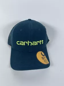 Carhartt Hat Cap Adult Logo Graphic Snapback Mens Night Blue New - Picture 1 of 7