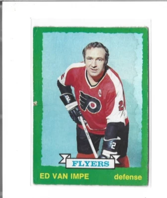 1973-74 O-Pee-Chee #206 Ed Van Impe DAMAGE - Image 1 of 2