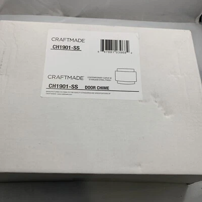 Craftmade CH1901 Stainless Steel Contemporary 7.25"W Stainless Steel Door Chime - Image 1 of 4