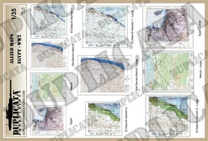 Diorama/Model Accessory - 1/35 Allied Maps - Egypt (North Africa) - WW2 - Picture 1 of 3