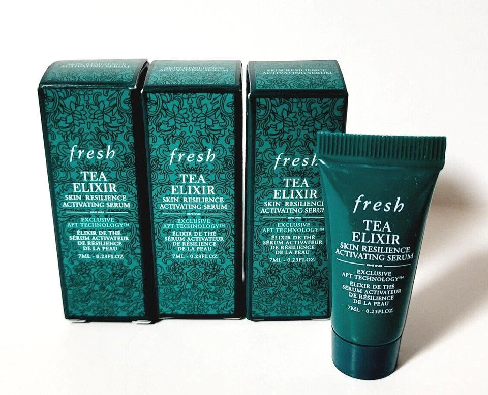 3 x Fresh TEA ELIXIR Skin Resilience Activating Serum 0.23 fl oz NEW IN BOX!!! - Image 1 of 1