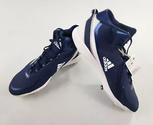 Adidas Icon 7 Mid baseball cleats mens 16 metal spike navy heel 753001 S23892 - Picture 1 of 12