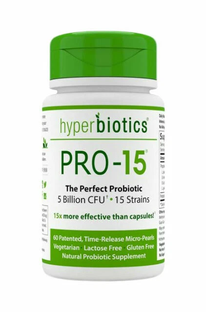Hyperbiotics PRO-15 Probiotic Supplement - 60 Capsules