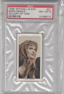 1936 Anna Neagle Mitchell & Son Gallery of 1936 Tobacco Mini #21 - PSA 8 NM-MT - Bild 1 von 1