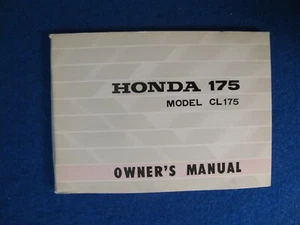 Honda 1970 CL175 K4 Brand New Old Stock Original Factory Owners Manual f582 - Picture 1 of 7