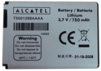 Battery T5001298AAAA For Alcatel E227 E227A V270 V270A E206 E221 E221A V570A OEM - Image 1 of 4
