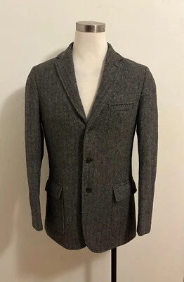 Blazer Abrigo Deportivo J.Crew Moon Yorkshire Tweed Lana 3 Botones (Talla: 40L) Foto 1 de 4