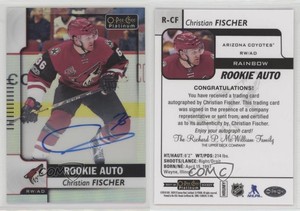 2017-18 O-Pee-Chee Platinum Autos Rainbow Christian Fischer #R-CF Rookie Auto RC