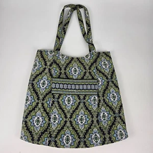 Vera Bradley Retired Cambridge Print Bucket Bag Tote Handbag With Shoulder Strap - Bild 1 von 8