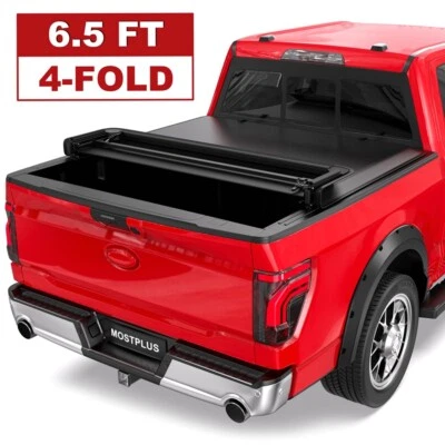 4 Fold 6.5FT Soft Truck Bed Tonneau Cover For 2004-2008 Ford F150 F-150 - Image 1 of 4