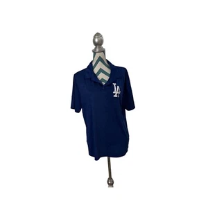 Fanatics Men’s Size Large  LA Dodgers Blue Polo Golf Short Sleeve Shirt Cheap! - Picture 1 of 8