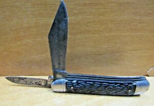 Vintage Hammer Brand 2 Blade Folding Pocket Knife Pat. # 2170537 Imperial Proof